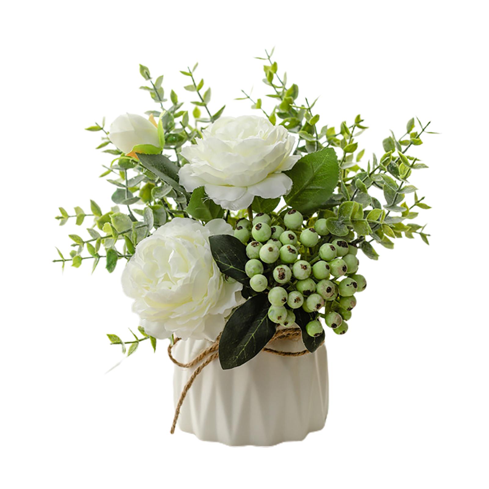 

Искусственная роза поддельный цветок бонсай горшечное растение садовая вечеринка реквизит настольный декор