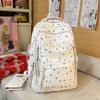 Schoolbag Japanese Ins Simple Star Printed Backpack Female Students High Value Large Capacity Backpack Junior High School School Bag