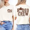 Rodeo Crew Shirt, Western Tshirt, Family Matching Rodeo Tees, Cowboy Rodeo Team Outfit, Fun Country Graphic Top, Western Rodeo Event Apparel