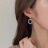 Fashion Black Square Dangle Earrings for Women Girl Gift Jewelry KTJ