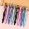 New New Retractable Press Type Fountain Pen Color Pen Body Notched Ink Pen Calligraphy Practice Exchangeable Ink Writing Pen