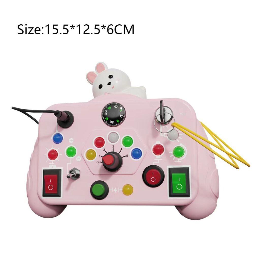 with LED Light Baby Sensory Board Switch Toy  For Kids Preschool Learning