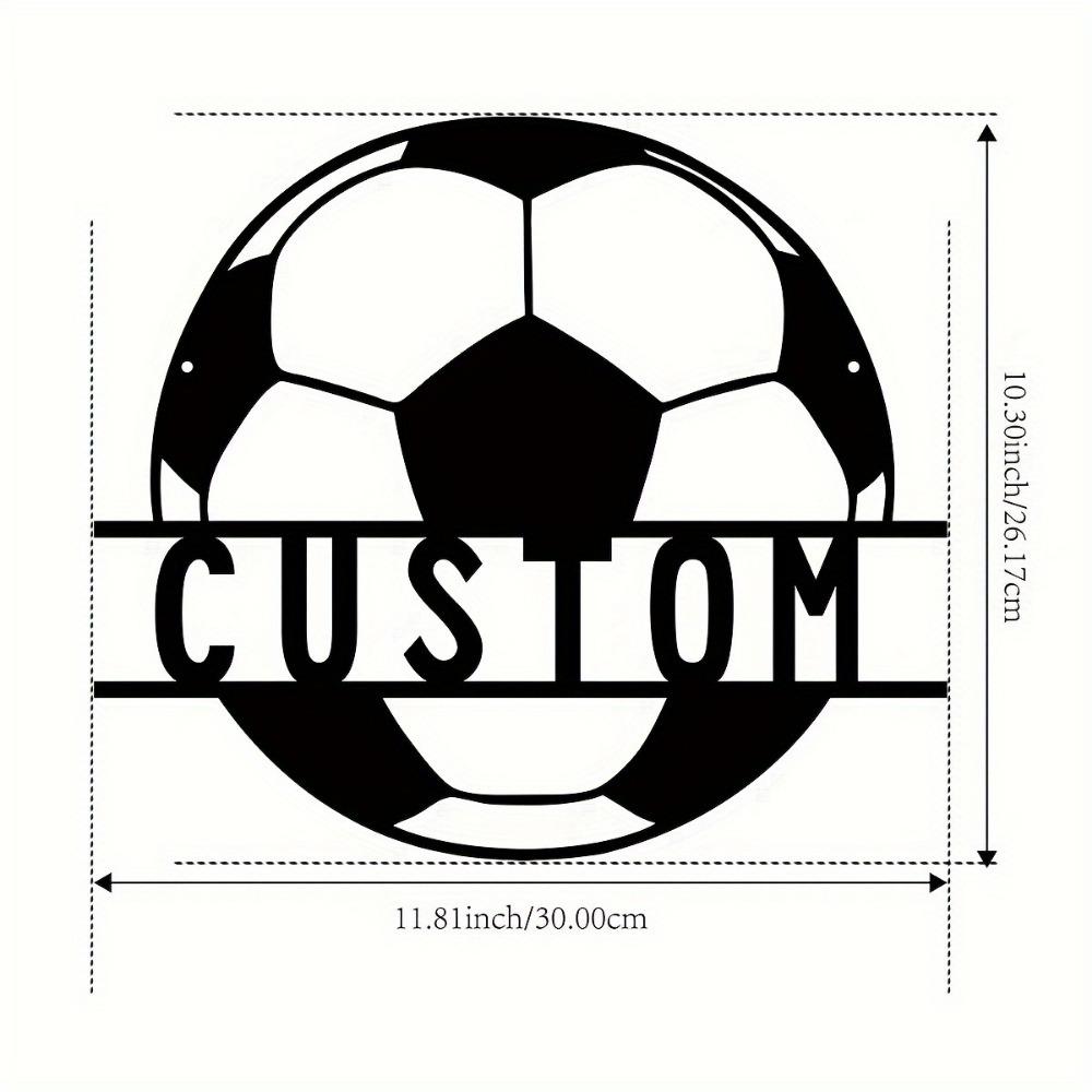 

Iron Soccer Ball Wall Art Metal Sculpture Home Decor Sports Fan Gift TYDZ003011