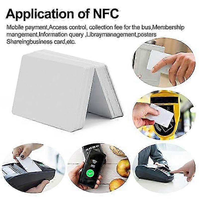 100 PCS NFC Cards 215 for Easy Programming & Customization