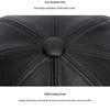ZHENYUEQI Women's Vintage PU Leather Beret