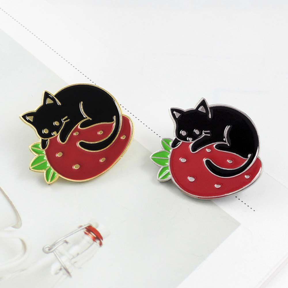 Badge Pin Jewelry Accessories Lapel Pin Black Cat Enamel Pin Lapel Brooch Brooches Pin Cat Brooch