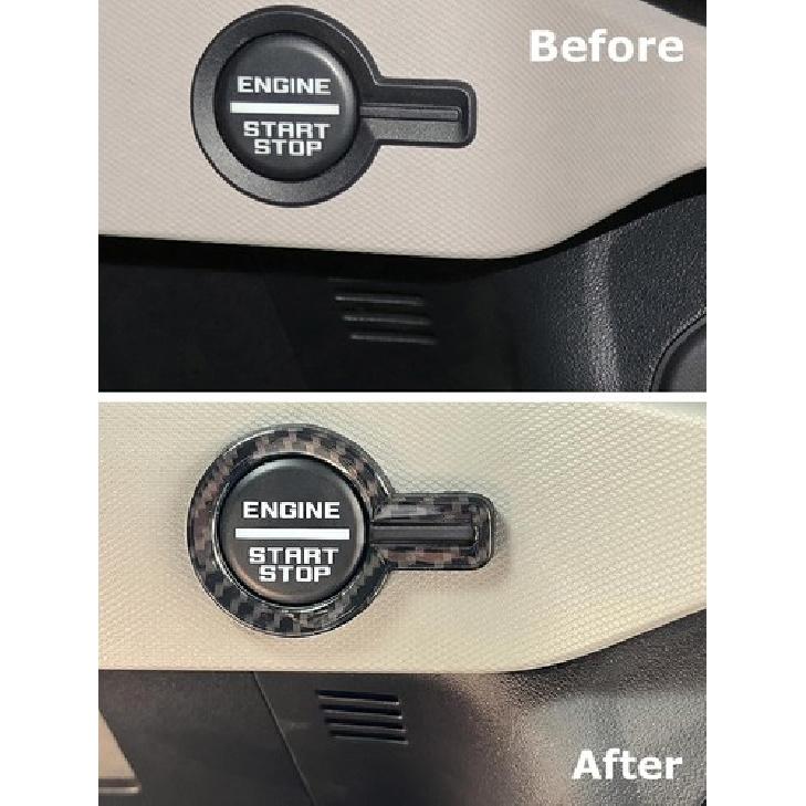"Carbon Fiber" Engine Push Start Button Surrounding Trim For Ford 21-up Bronco