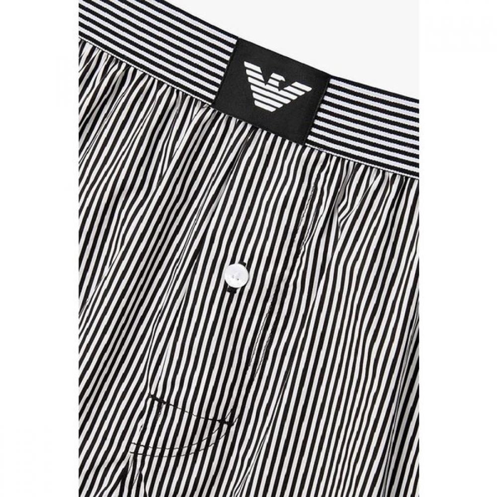 Emporio Armani Men S Stripe Eagle Patch Trunk 0816112091