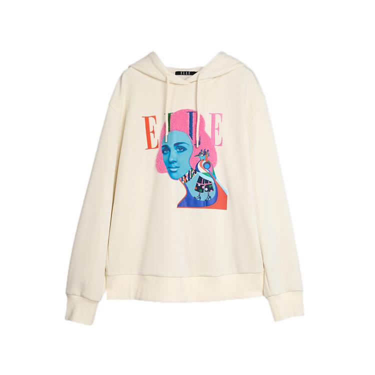 ELLE French Fashion Design Hooded Casual Long Sleeve Sweatshirt Women sweatshirt L8AWH157