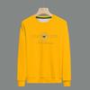 Stylish Rhinestone Men's Long Sleeve Round Neck Shirt - Comfortable, Versatile, Velvet-Thickened for Autumn and Winter.