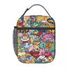 Things In Life Cute Colorful Vexx Style Doodle Insulated Lunch Bag for Women Children Portable Food Boxes Thermal Lunch Box Tote