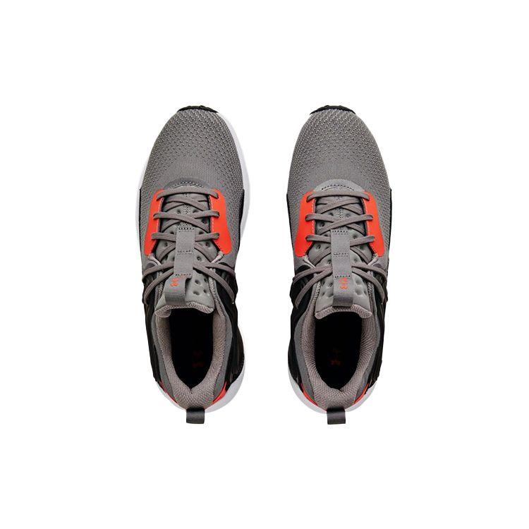 Under Armour HOVR Rise 3 Tela Cuero Sintético Casual Zapatillas Lifestyle Caña Baja Hombre zapatilla Negro Rojo 3024271-103