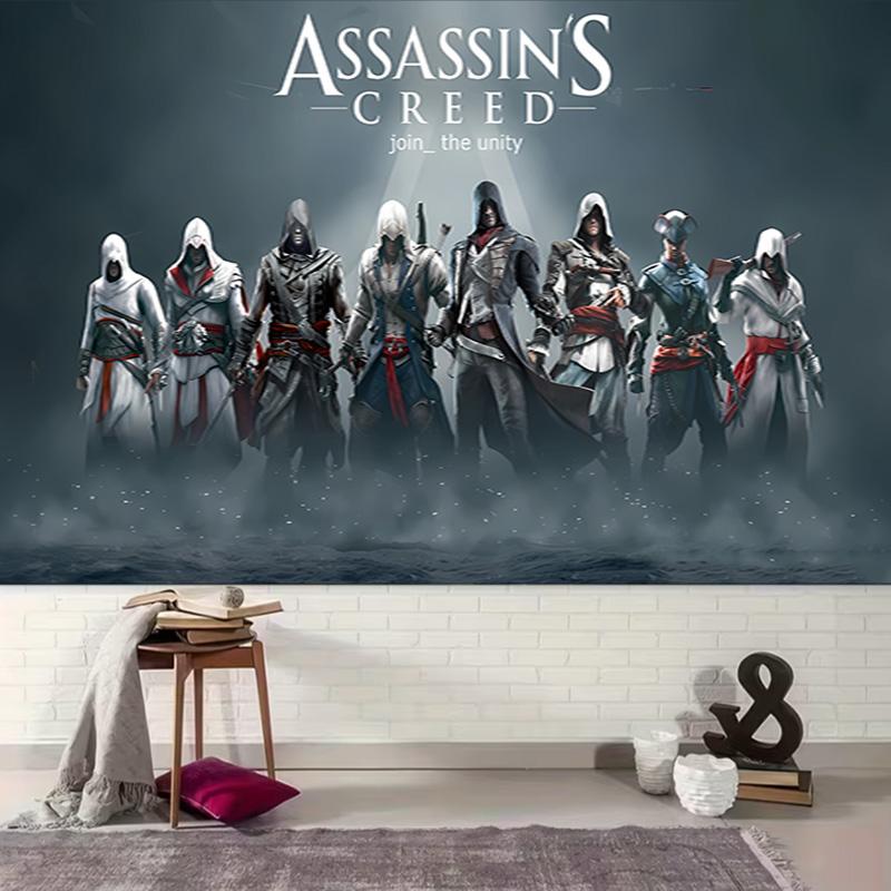 1pc A-Assassin's Creed Tapestry, Living Room, Bedroom, Office, Party Decor, Ideal Festive Gift