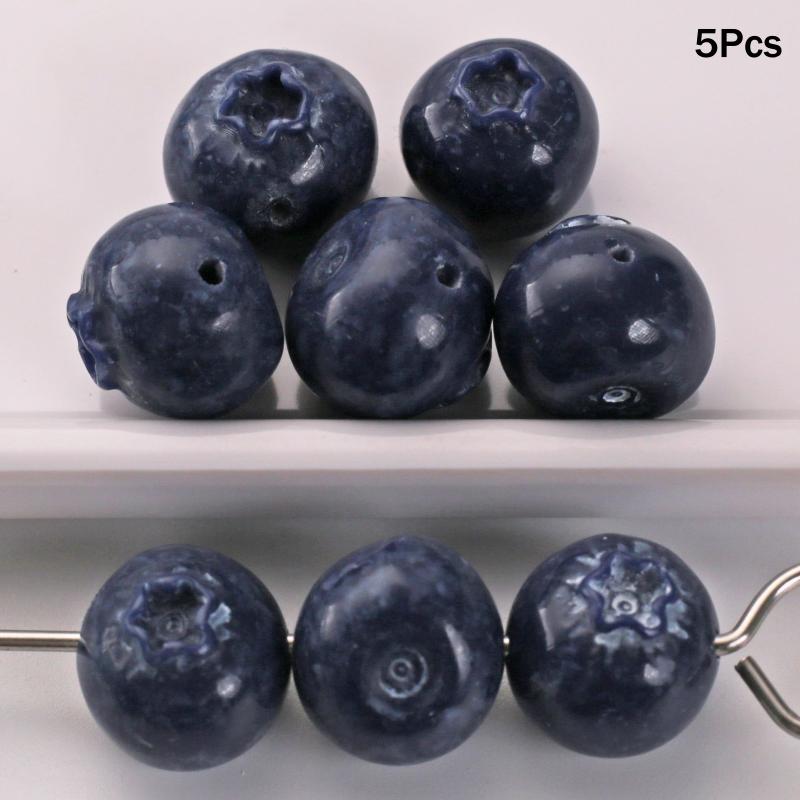 3D Simulated Fruit Resin Pendants 5Pcs Fun Fruit Charms for DIY Party Favors Earring Bracelet Jewelry Making Crafts