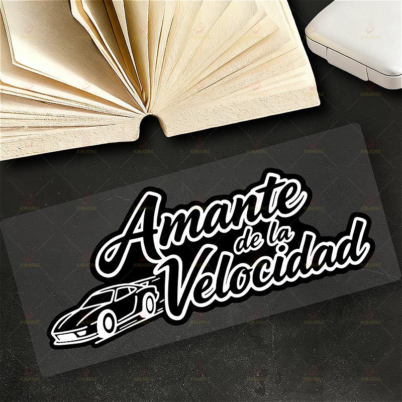 1pc New Original  Amante De La Velocidad Car Stickers for Car Windows Trunk Motorcycle Fairings Scooters Waterproof Vinyl Decals