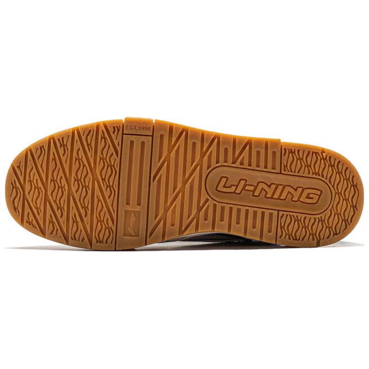 Li Ning 001 Btc Premium Versatile Retro Skate Shoes Thick Sole Height Increasing Non-Slip Shock Absorbing Wear-Resistant Support AGCU031-5