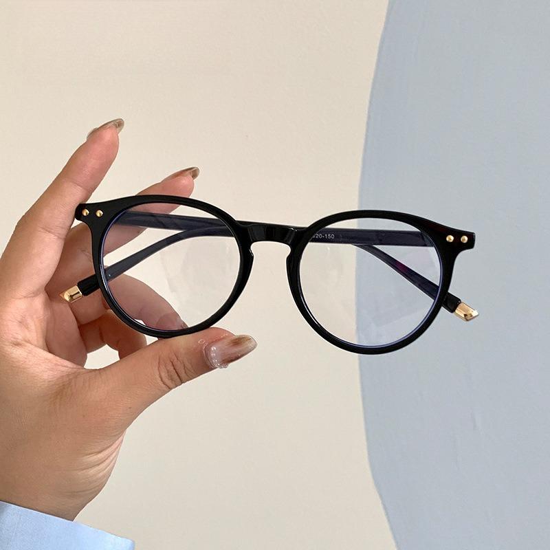 Vintage Round Optical Glasses Women Men Anti Blue Light Eyeglasses Frame Prescription Transparent Lens Spectacle Frame Unisex