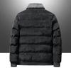 Winter Plush and Thick Lapel Corduroy Jacket for Men's Youth Warm Jacket Urban Jacket