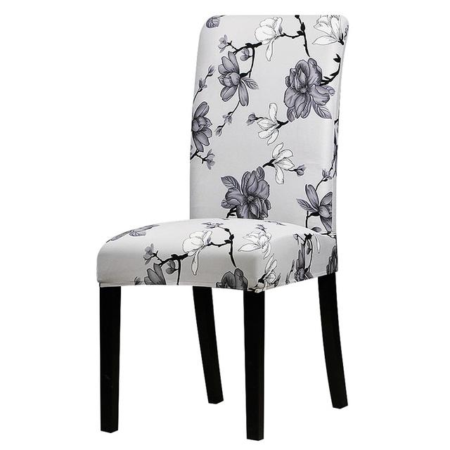 Housse de chaise extensible imprimée, grande housse de siège élastique, pour chaise de bureau, Restaurant, Banquet, hôtel, décoration de la maison