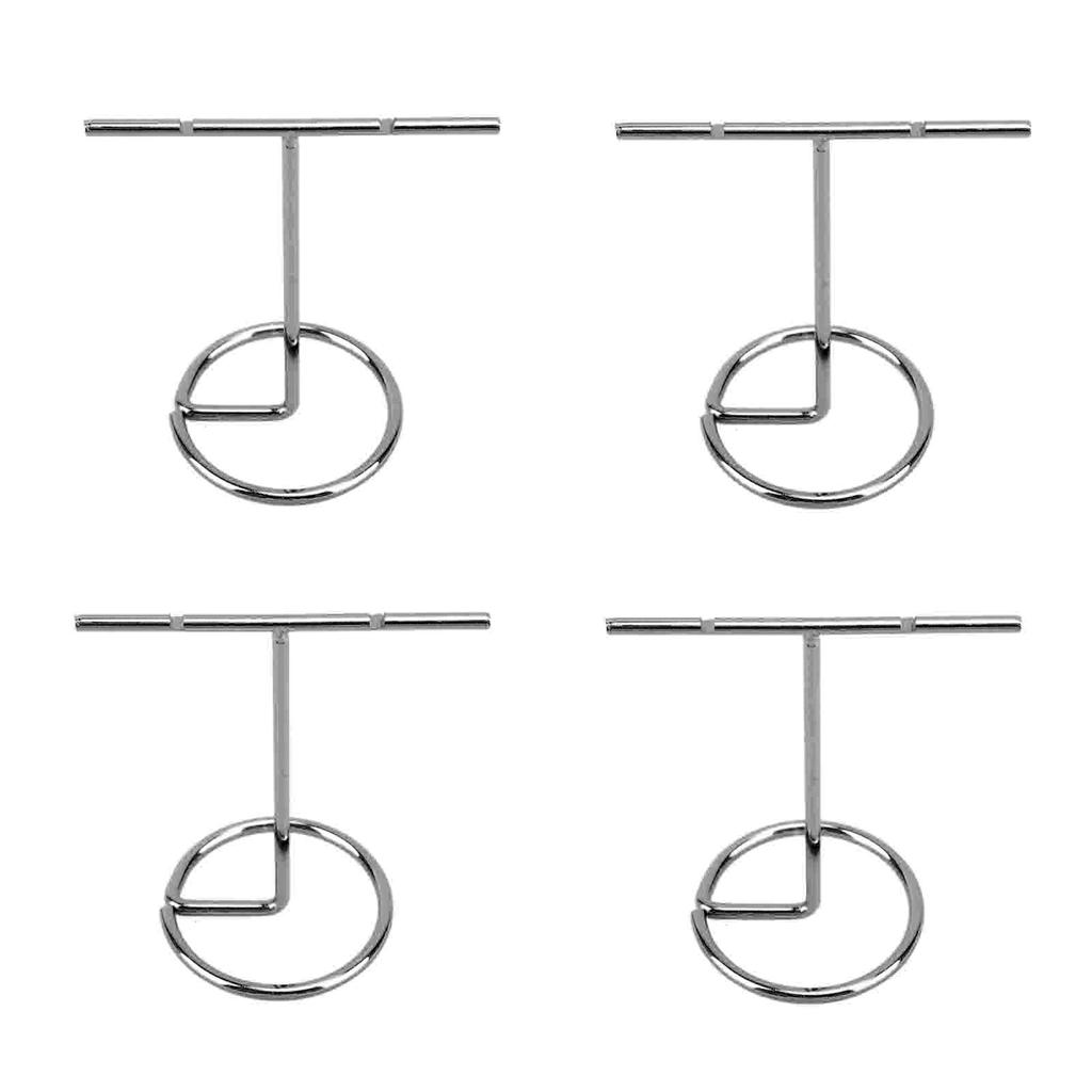 4pcs T Shaped Earring Display Stand Jewellery Display Stand Photo Props T Shape Slotted Necklace Stand for Store Closet