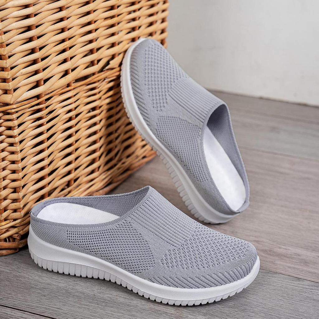 Damskor Höst Slip-on Tofflor: Andningsbara, Lättviktiga, Moderiktiga & Mångsidiga Fritidsskor i Stora Storlekar