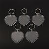 5Pcs Clear Bear Acrylic Blank Photo Frame Keychain Insert Photo Picture Frame Key Holder Diy Picture Frame Keyring Bag Pendant