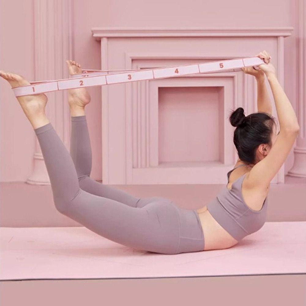 Elastic Dance Stretch Band Digital Yoga Pull Strap Resistance Band for Yoga Latin Dance Gymnastics