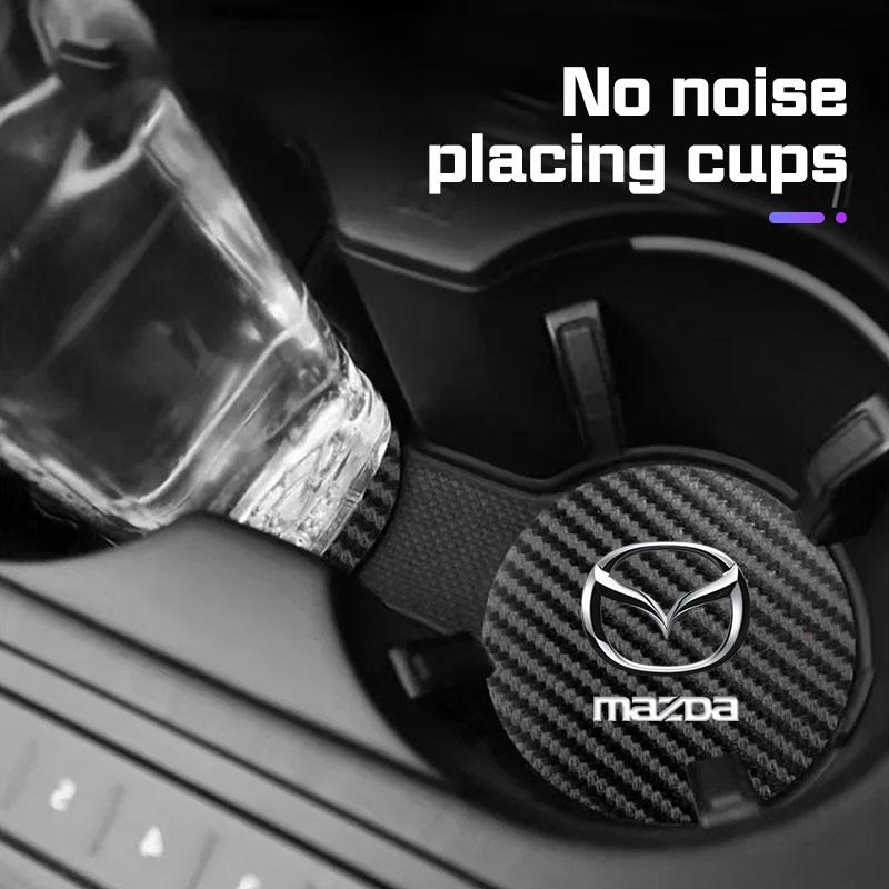 Posavasos Antideslizante Para Coche Para Mazda 3 5 6 Atenza Axela Demio CX3 CX-5 CX5 CX7 MP MS RX8 Portavasos Alfombrilla Interior Accesorios