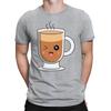 Coffee Glass Emoticon Caffeine Addicters Gift Funny Mens Womens T-Shirts 1#TA-25