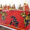 Transformers Bumblebee & Optimus Prime Kids Birthday Party Set: Cups, Plates, Banners, Tablecloth