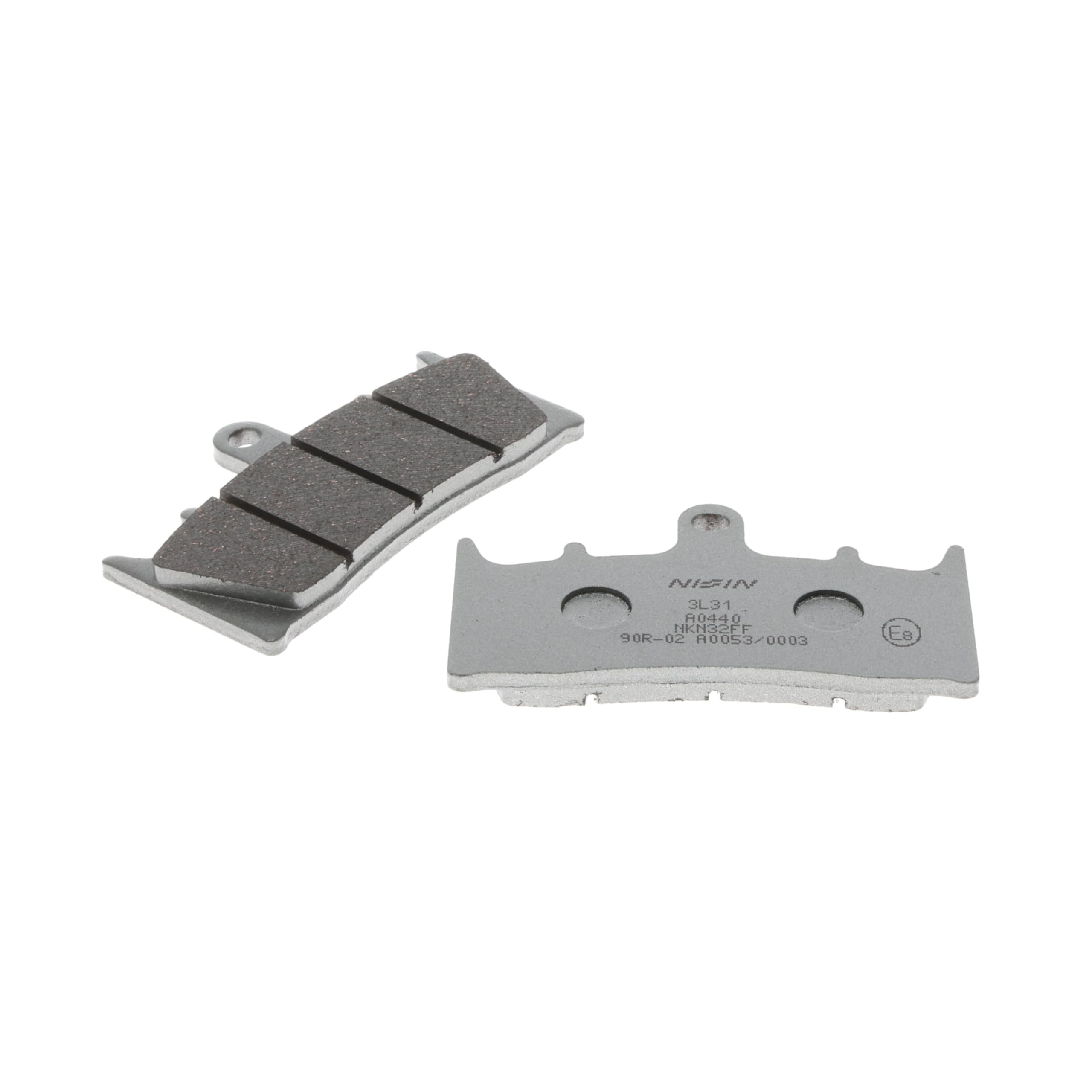 Nissin Brand Brake Pads BRAKE PAD Premium Pads Semi-Metal, Part Number: A0440, 1 Set, 2 Pieces of 2 Wheels, Motorcycles standard