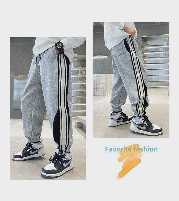 Jungen Trendige Frühling 2024 Lässige Sporthose - Modisch und Stilvoll für Mittlere bis Große Kinder