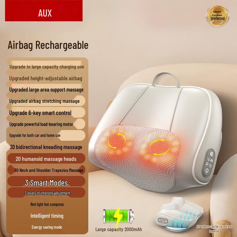 AUX Neck and Lumbar Airbag Massager