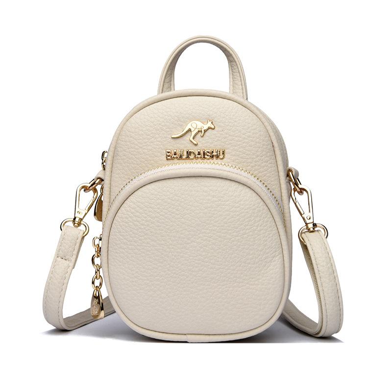 New Style of Genuine Leather Mobile Phone Bag for Women Hand-held Crossbody Bag  Head Layer Cowhide Shoulder Bag