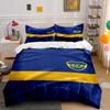 Yellow Stripes, CABJ Emblem. Bedding Sets Duvet Cover Sets Duvet Covers Pillowcases(1*Duvet Cover 2*Pillowcases Without Duvet Insert)