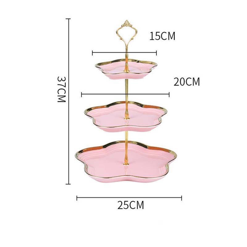 Multi-layers Iron Ceramic Fruit Plate Living Room Hoom Snack Plate Candy Bowls Nordic Dessert Shelf Rack Table Decor Fruit Plate Basket Snacks Tray