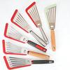 Stainless Steel Silicone Multi-functional Slotted Spatula - High Temp Resistant for Fish & Steak Frying, Cooking Tool