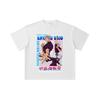 260 GSM Double Yarn 32 Count 100% Cotton Jujutsu Kaisen V25 Gojo Print Unisex Heavy Cotton T Shirt
