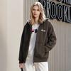 FILA ORIGINALE Knitwear Unisex Earth Umber Hooded Moderate Cardigan F51U549504F-DR