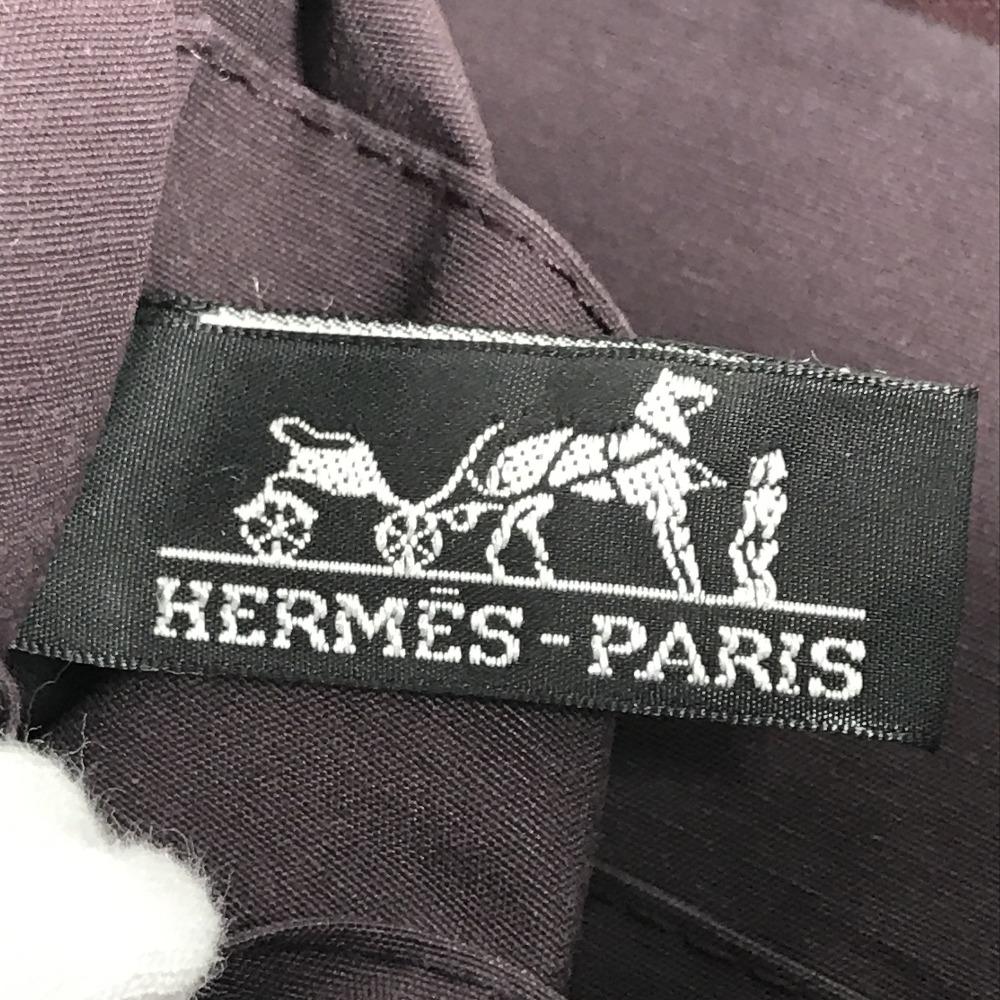 Hermes Fourre Tout Bag Pouch Bag Clutch Bag Cotton Wine-red