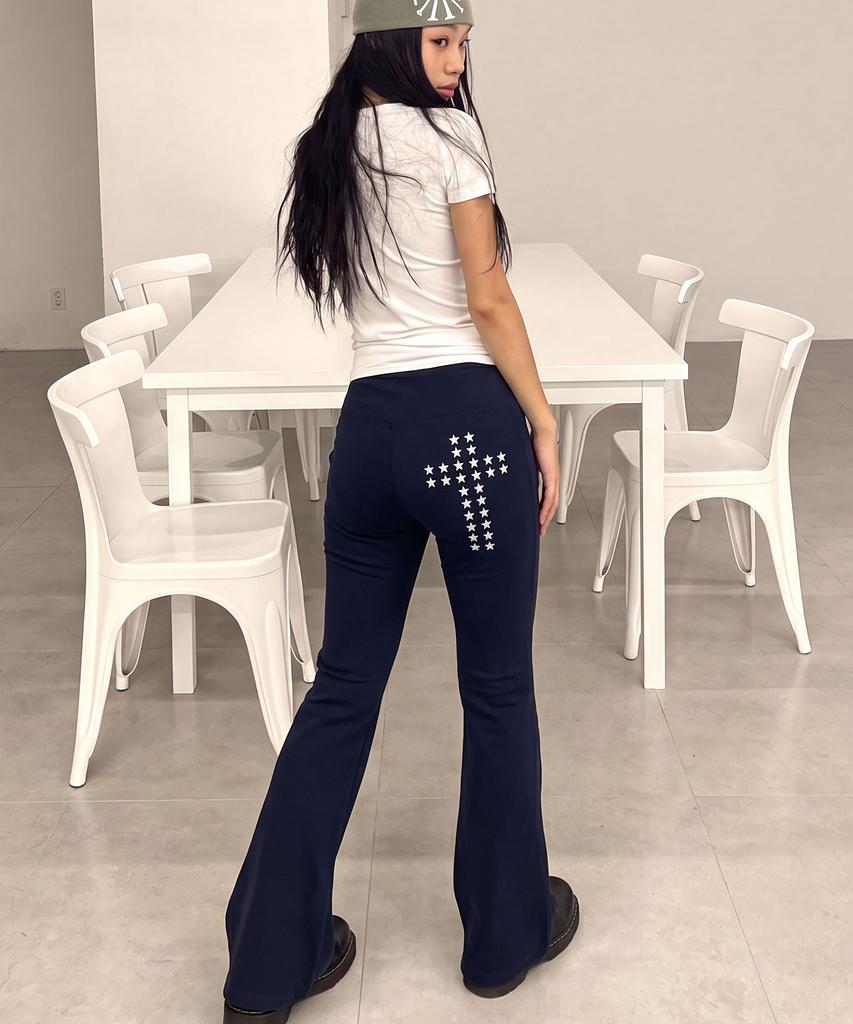 GRAVER [Woman] Star Cross Bootcut Pants_2 Colors