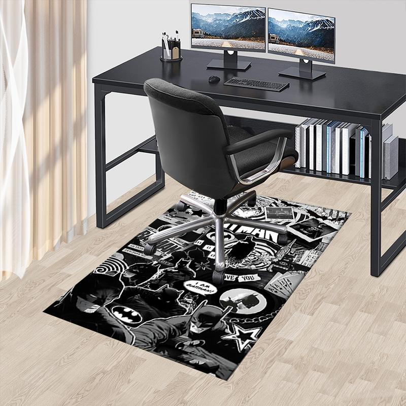 

Batman,Gotham Office Carpet Chair Mats, Home Decor Dormitory Floor Protector With Anti-Skid Backing, Large Area Coverage, Christmas Decorati 60cm by 90cm