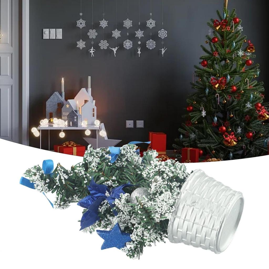 Vibrant Artificial Mini Christmas Tree Miniature Festive Table Decoration