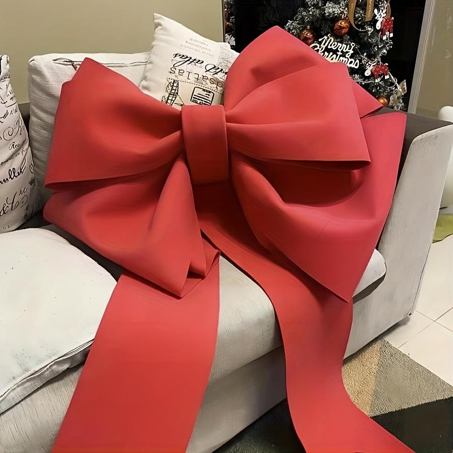 1pc 50cm/75cm Large DIY Bow Material for Christmas Tree, Wedding Party, and Outdoor Festive Decorations - Home Front Door Decor