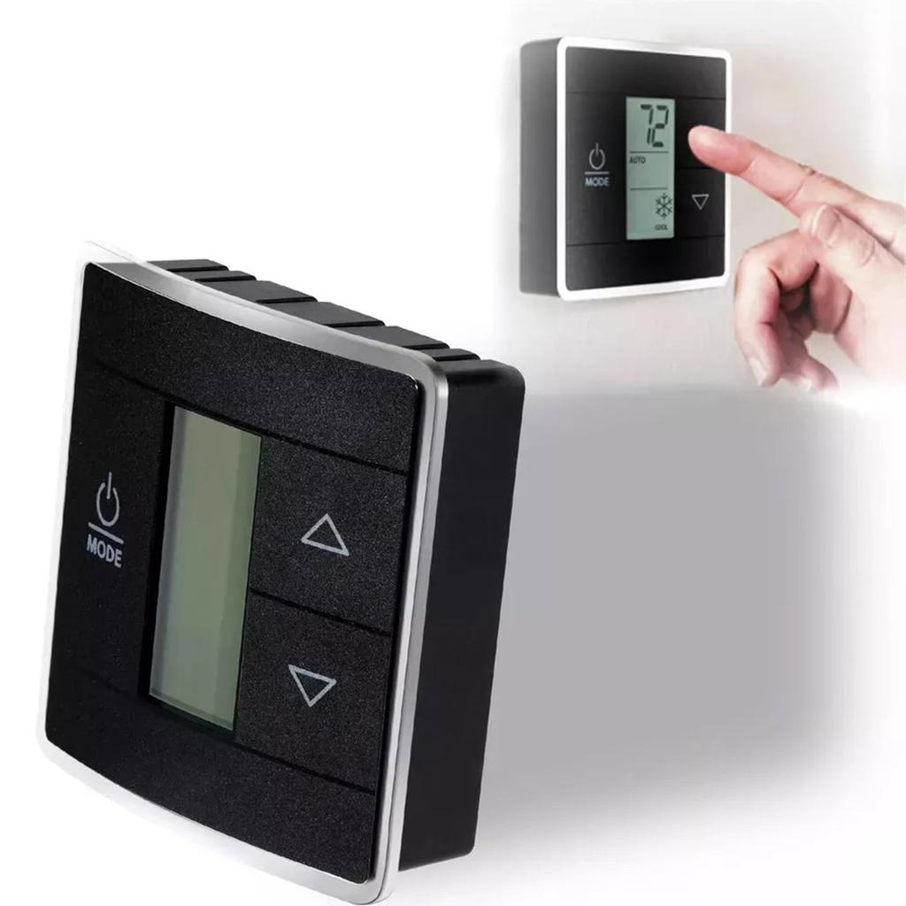 3316250.712 Wall Thermostat for Air Conditioner Digital Temperature Backlight Display Cool/Furnace/Heat Strips