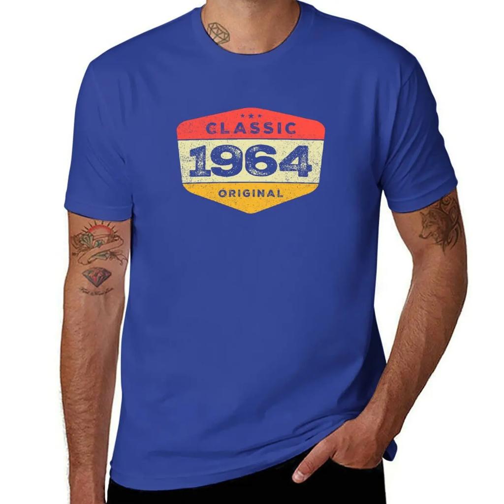 Classic 1964 60 Birthday Vintage T-Shirt cheap stuff graphic t shirt vintage aesthetic clothes men workout shirt