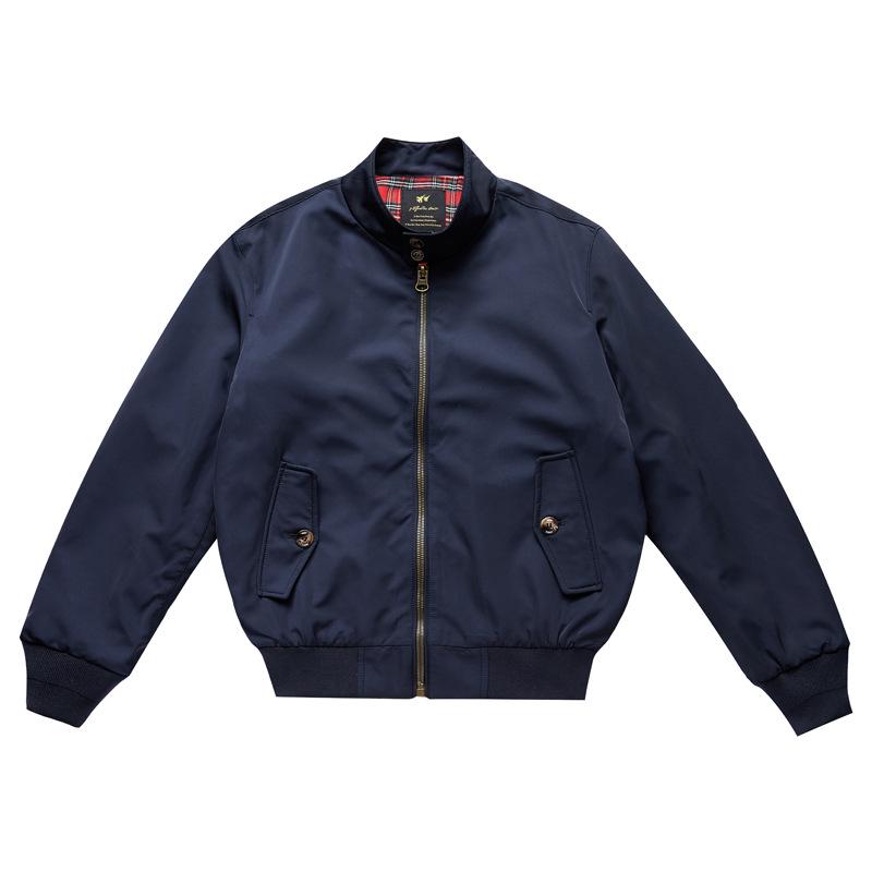 

Мужская классическая американская куртка-бомбер в стиле ретро Harrington G9 с воротником-стойкой на осень 3XL чёрный