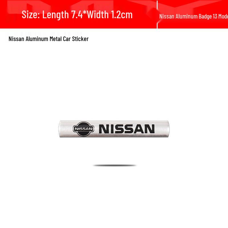 Nissan Sylphy, Qashqai, Teana, X-Trail, Kicks Nismo Aluminiowa Naklejka Samochodowa