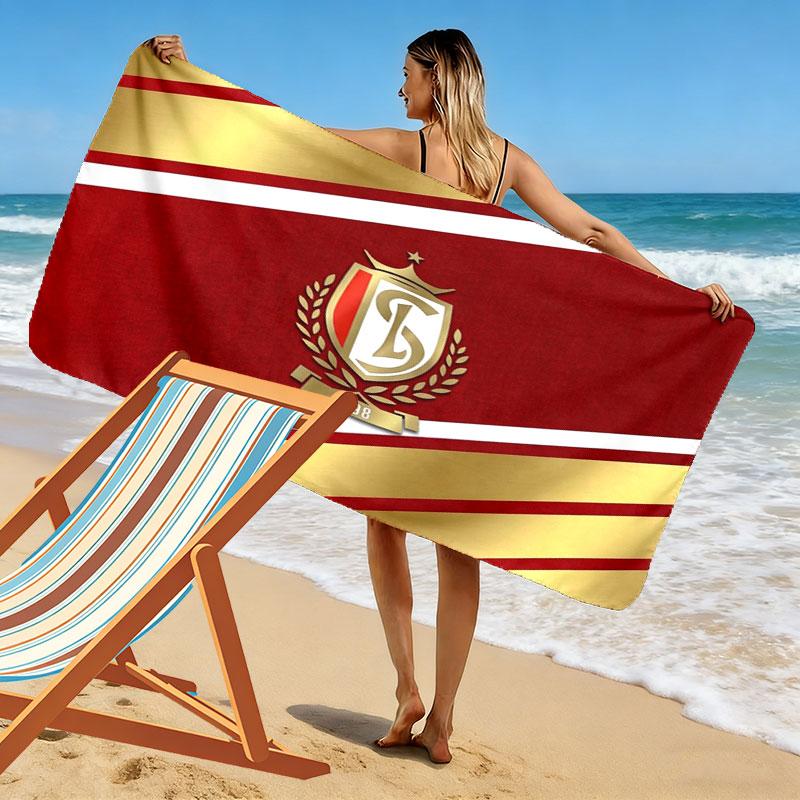 Standard Liege Print Beach Towel, Large Soft Quick Dry Towel for Beach Camping Swimming