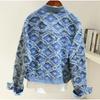 Female Spring and Autumn Unique Sense Five-pointed Denim Jacket